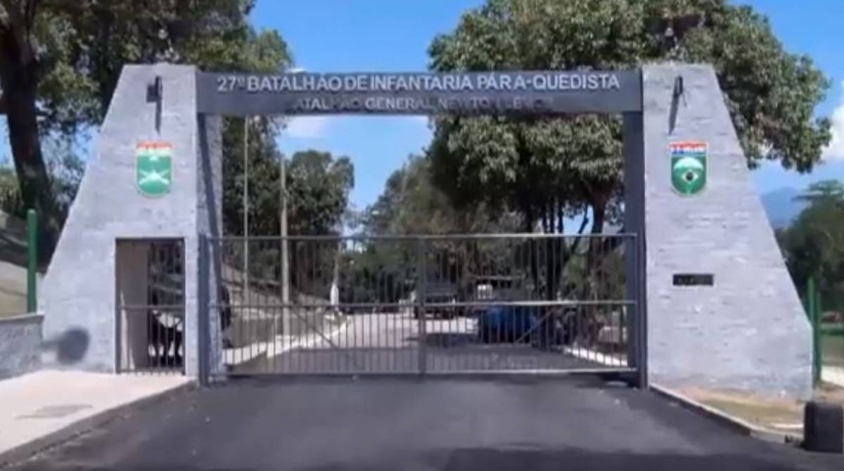 27° Batalhão de Infantaria Paraquedista, na Vila Militar, onde aconteceu trote violento - Reprodução / Divulgação