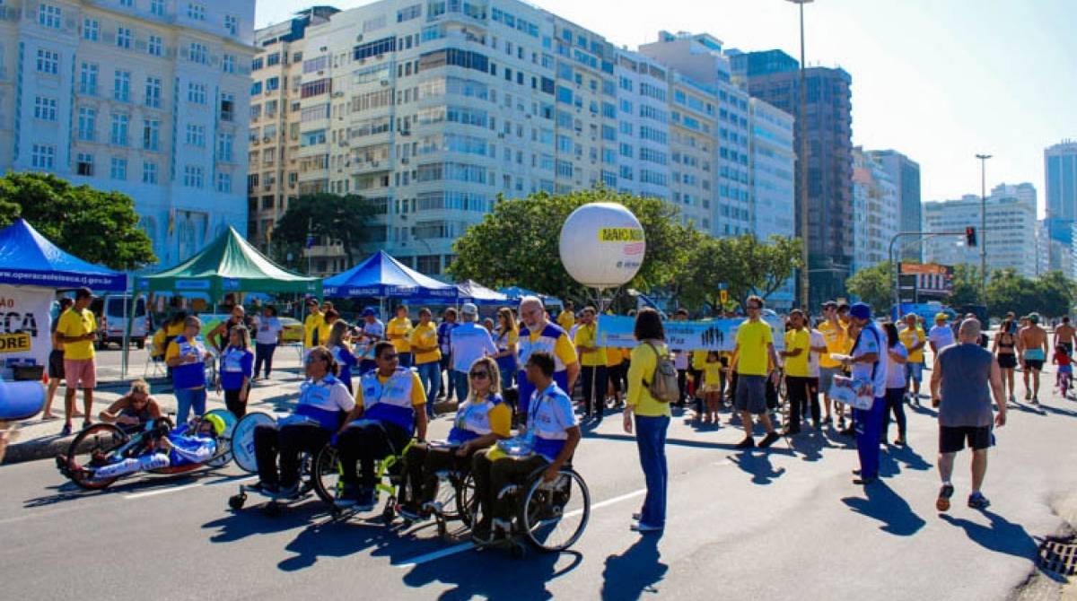 Caminhada pela Paz no Trânsito marca o Maio Amarelo - Divulgação 