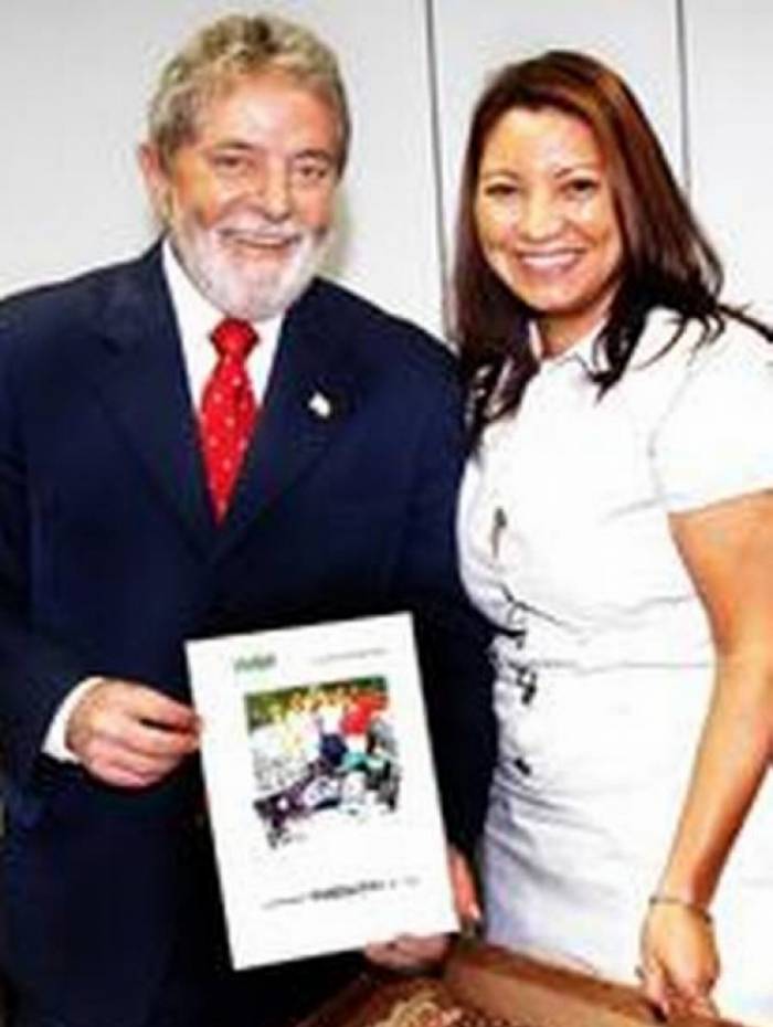 Lula e Rosângela, em visita do então presidente a Itaipu Binacional 