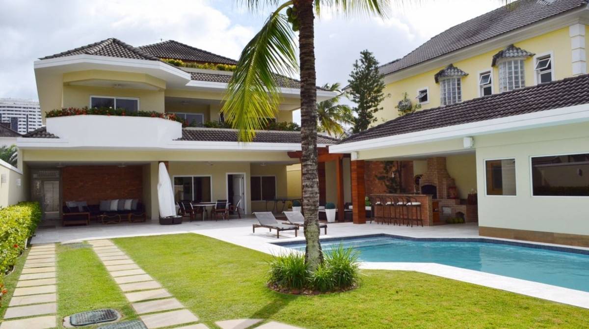 Mansão onde mora o jogador Henrique Dourado do Flamengo 