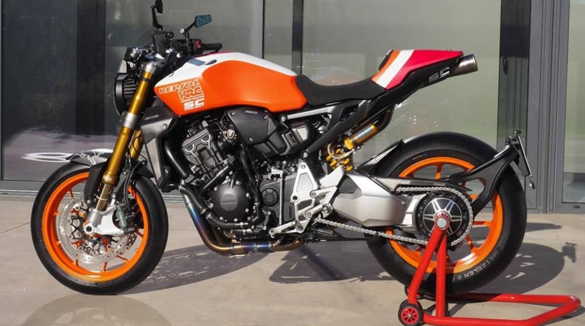 Versão foi montada para participar de concurso de customizações em salão de motos na Itália