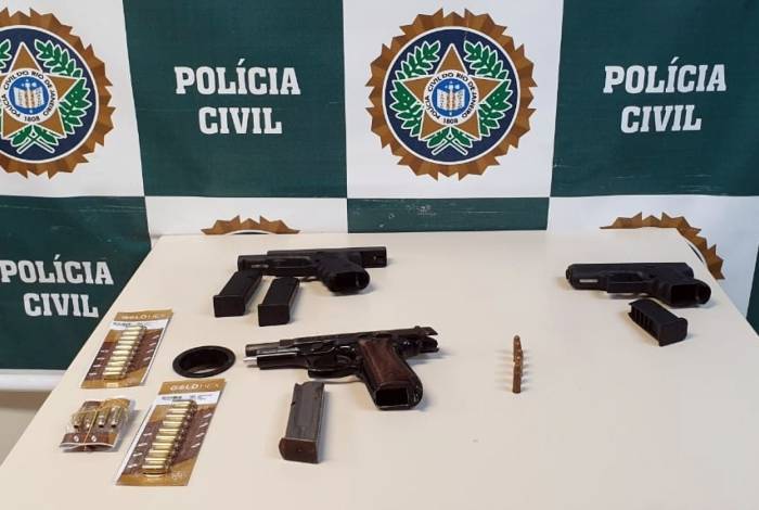 Material apreendido na operação