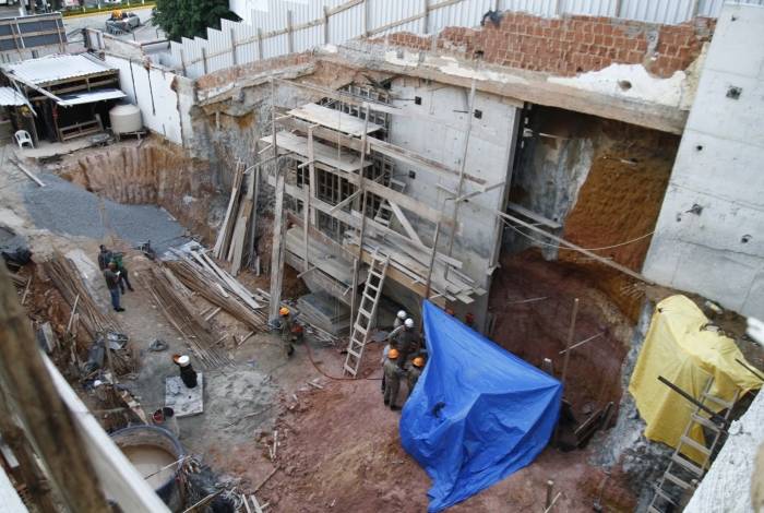 Estrutura do prÃ©dio que desabou