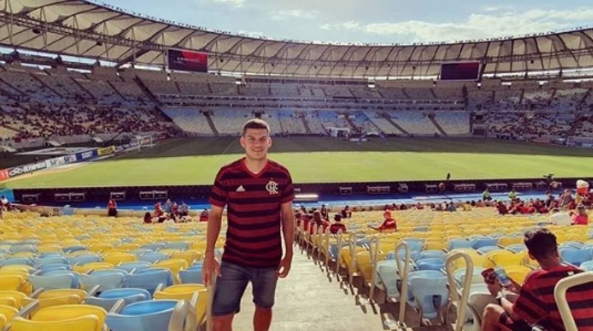 Rodrigo Bogarín comparece a jogo do Flamengo no Maracanã - Reprodução