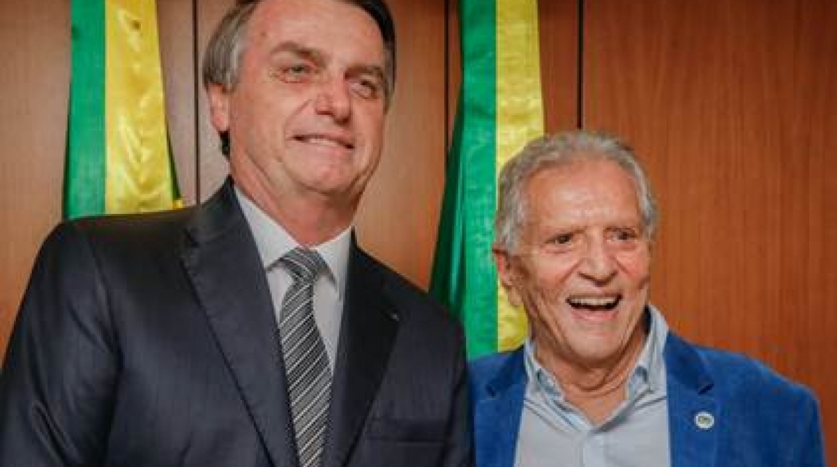 Jair Bolsonaro e Carlos Alberto de Nóbrega  - Carolina Antunes/PR