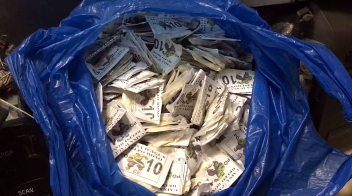 Material apreendido na ação desta quinta