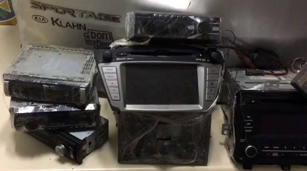 Material apreendido na ação desta quinta