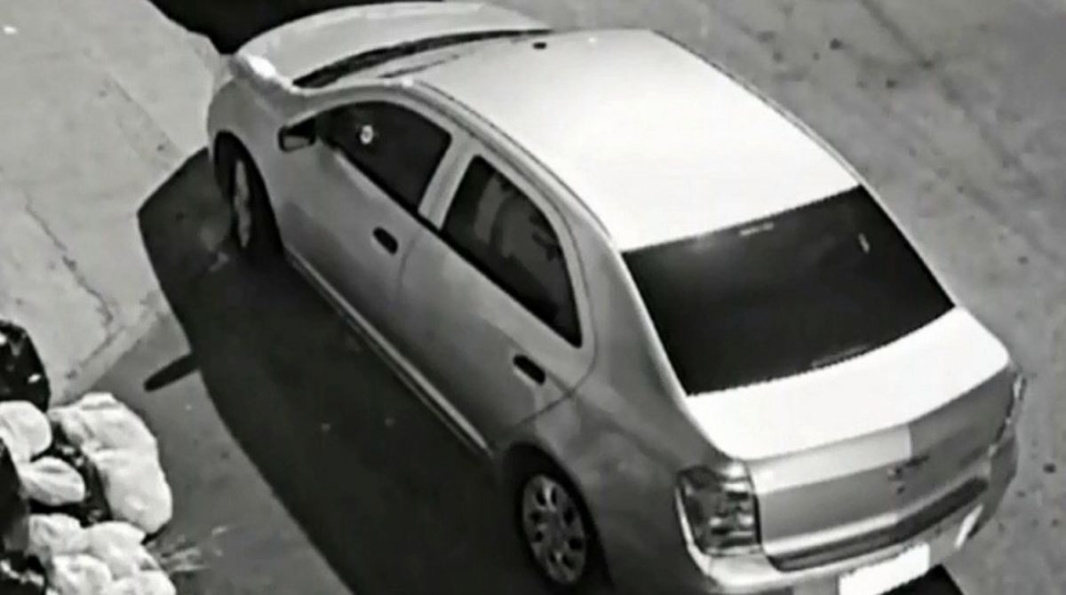 O Cobalt usado pelos bandidos no crime