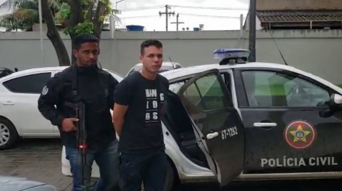 Mois&eacute;s da Silva foi preso acusado de participar da morte da estudante de Direito - Reprodu&ccedil;&atilde;o de v&iacute;deo