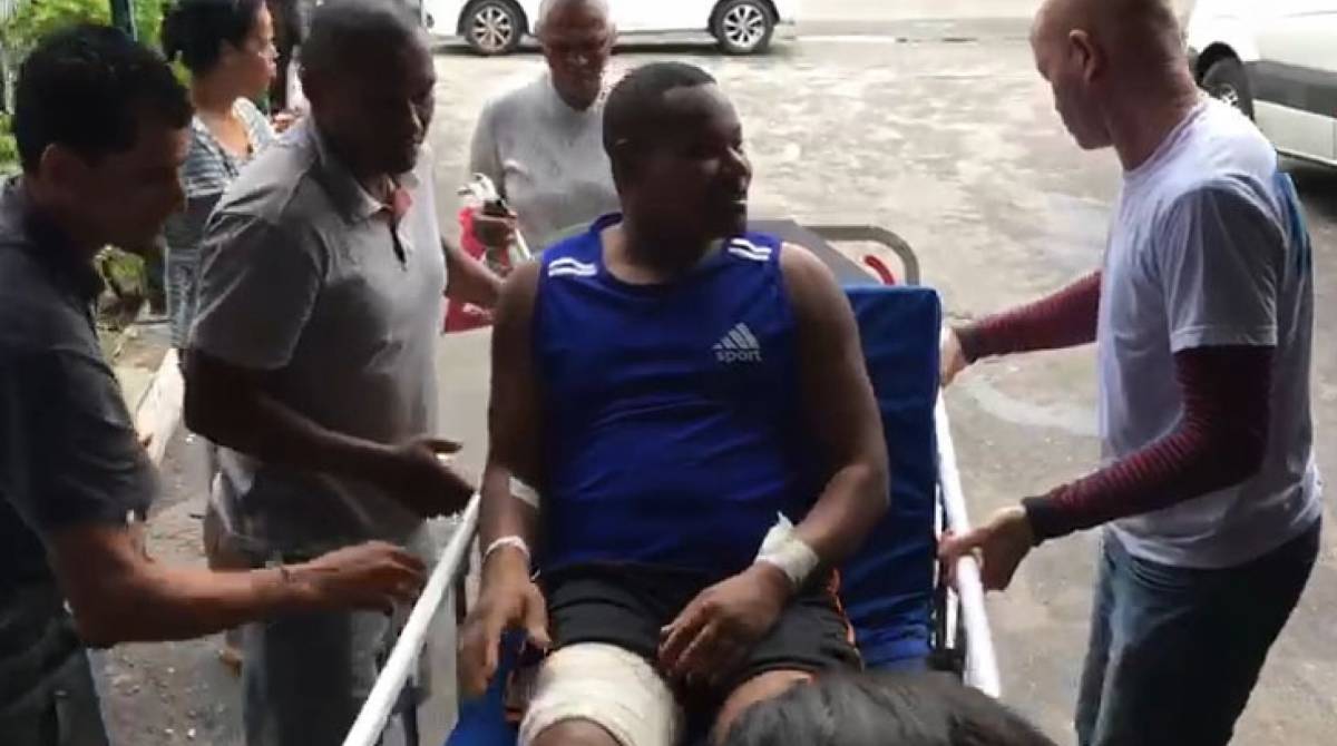 Fabiano Batista Santa Bárbara foi baleado na coxa