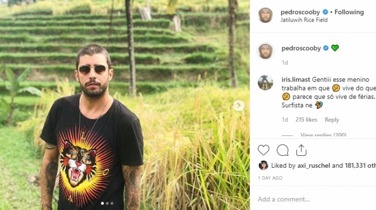 Pedro Scooby recebe críticas de seguidores após assumir namoro com Anitta