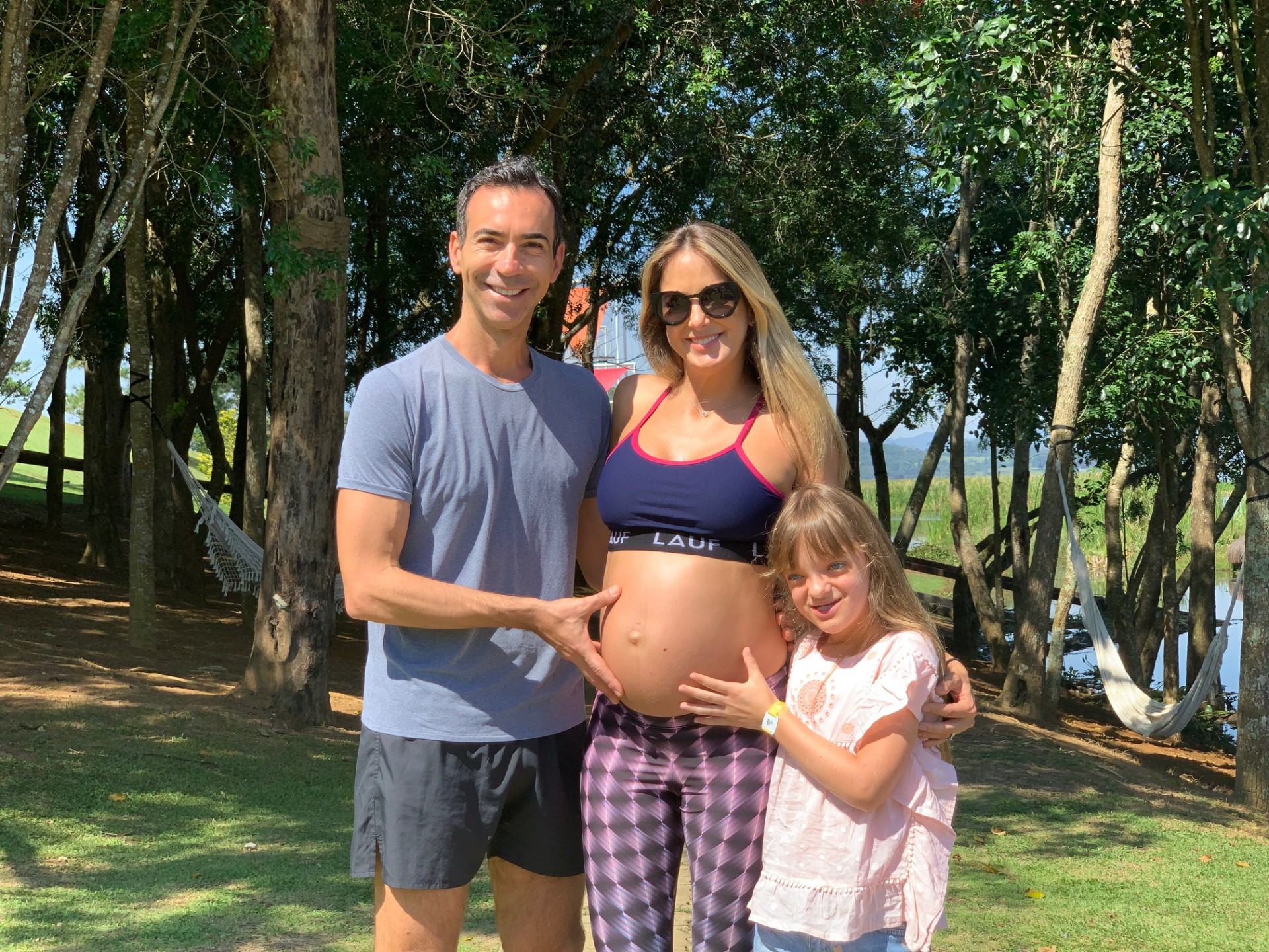 Cesar Tralli, Ticiane Pinheiro e Rafinha - Acervo Pessoal