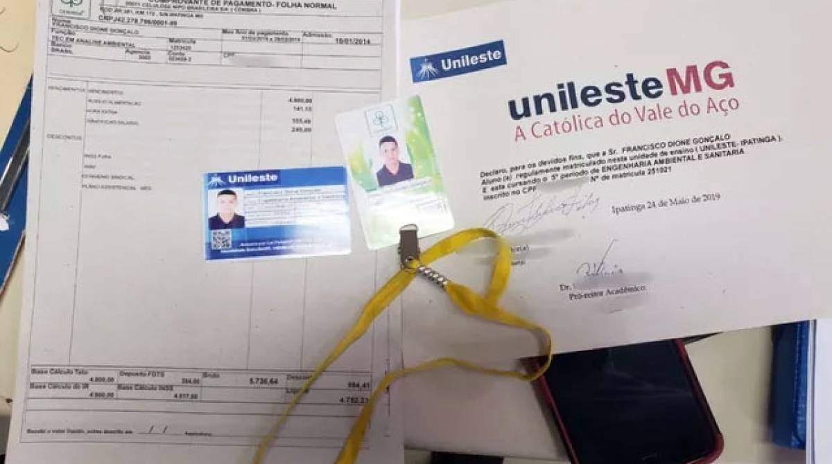 Documentos encontrados com o grupo - Divulgação / Polícia Civil