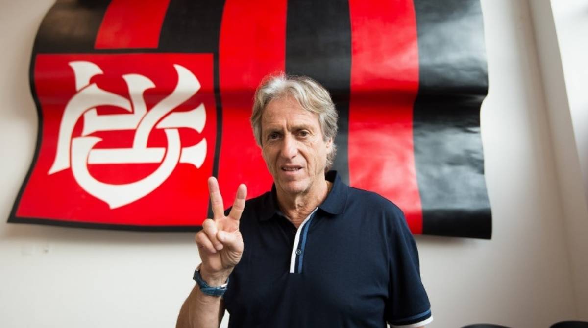 Jorge Jesus só vai comandar o time do Flamengo dia 20 de junho - Alexandre Vidal / Flamengo