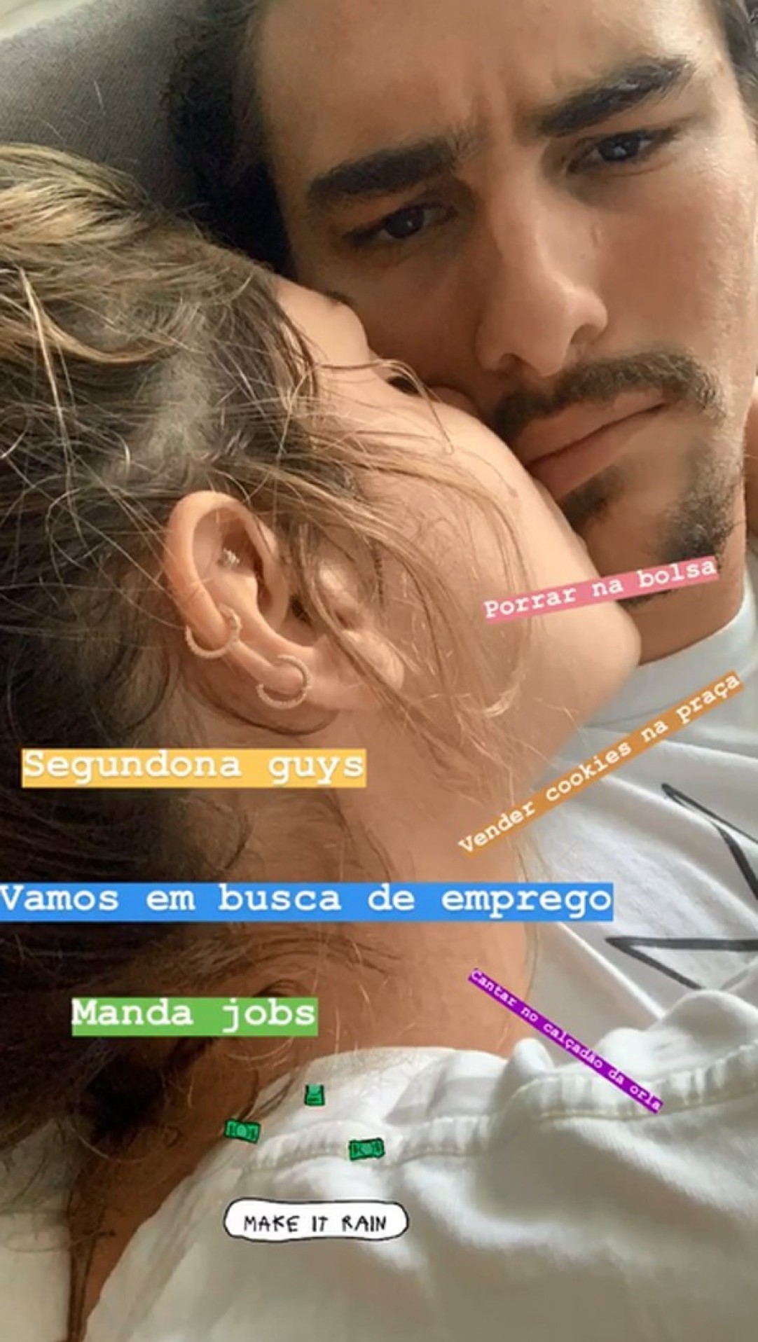 Bruno Montaleone posa abraçado com Sasha e pede emprego: 'manda jobs' - Reprodução Internet