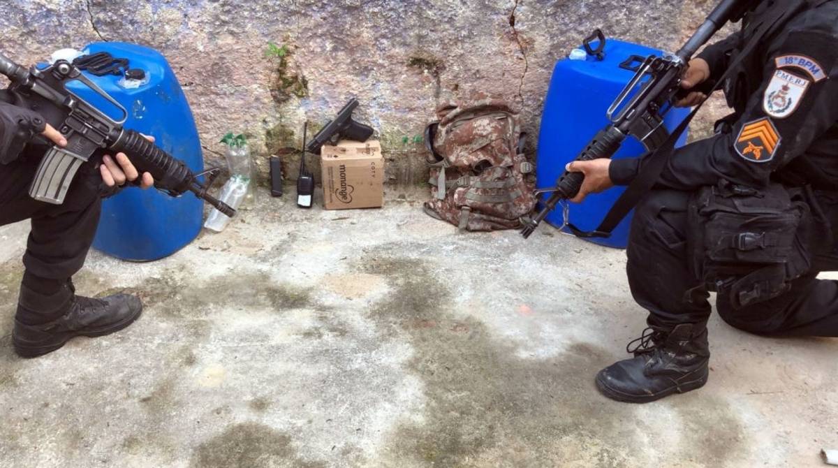 Material apreendido na operação