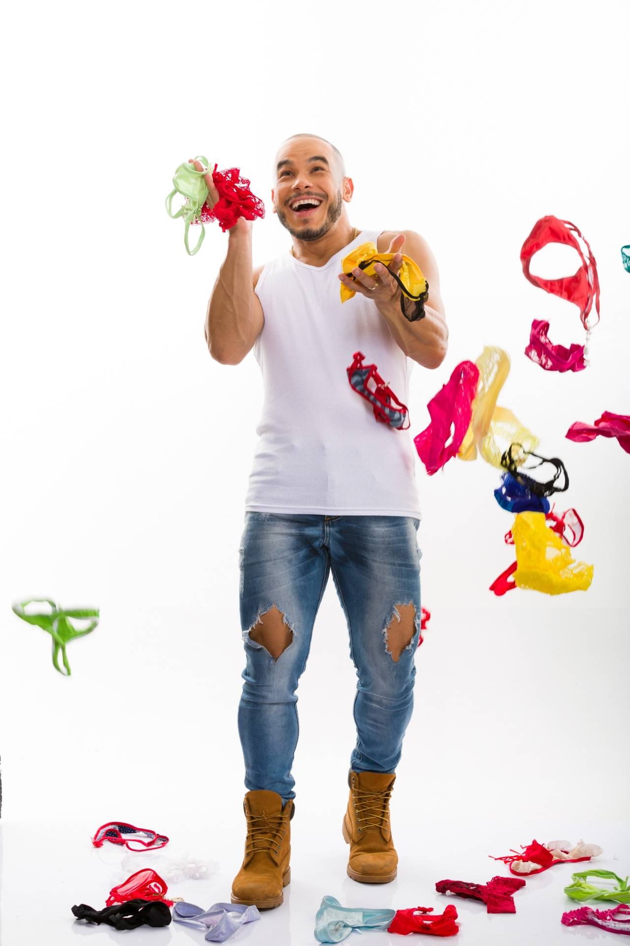 O cantor Chininha e sua coleção de calcinhas