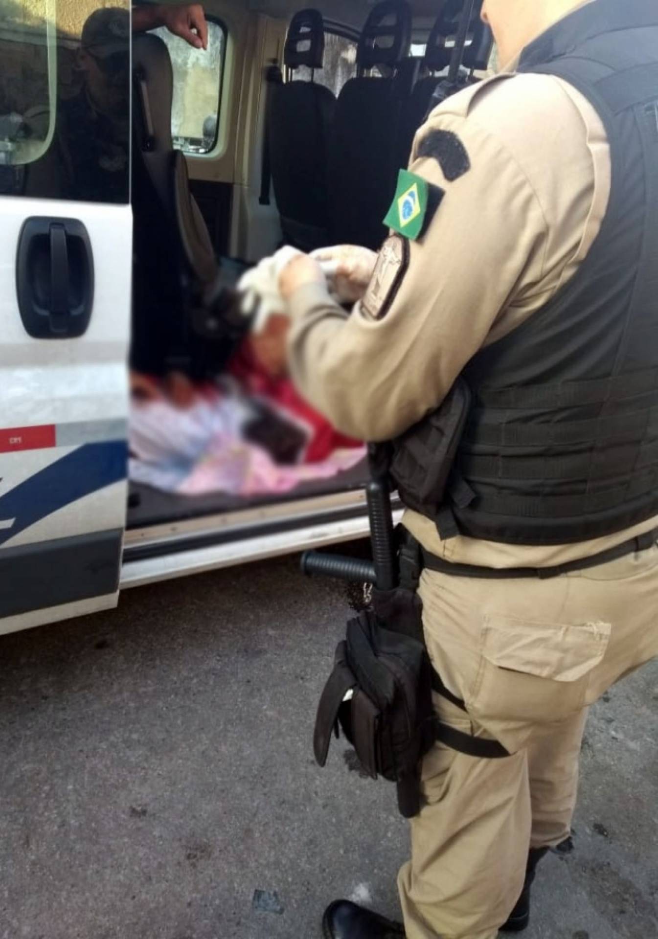 Vítima foi socorrida por guardas municipais do Parque Madureira - Reprodução / Informe Rocha Miranda