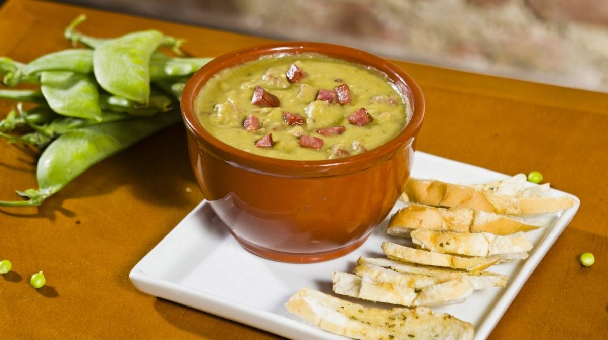 Caldo de ervilha do Vizinhando