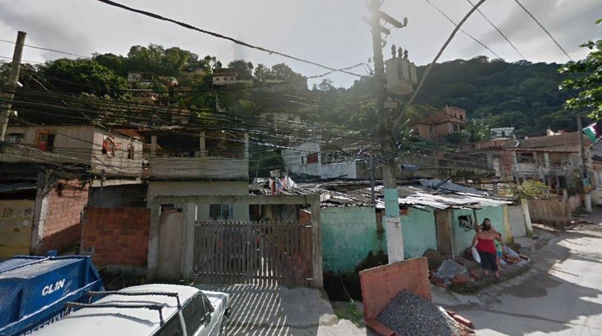 Morro do Viradouro, em Niterói - Reprodução Google Maps