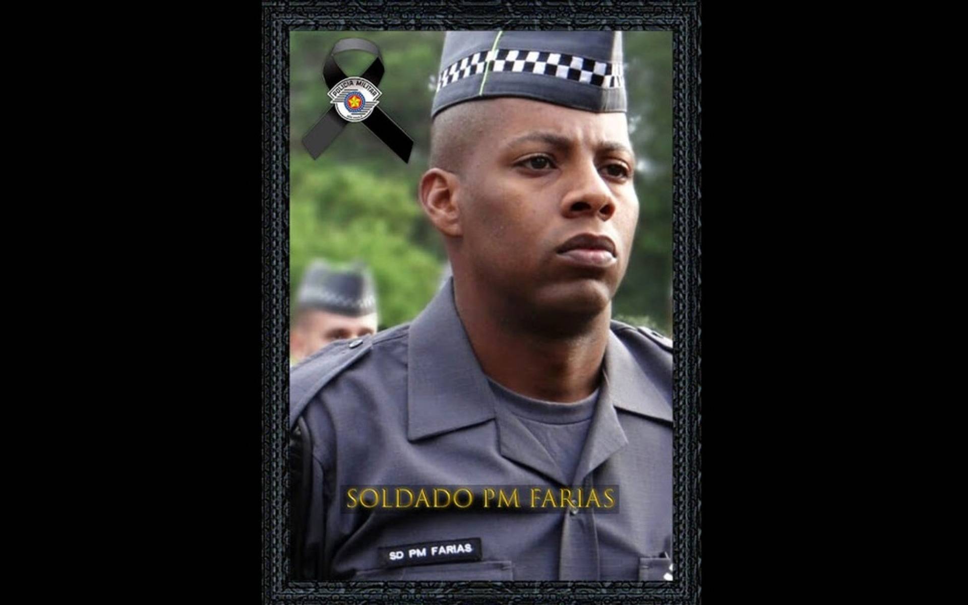 Soldado Farias da PM de São Paulo foi baleado por homens em uma moto, enquanto prendia suspeito - Divulgação