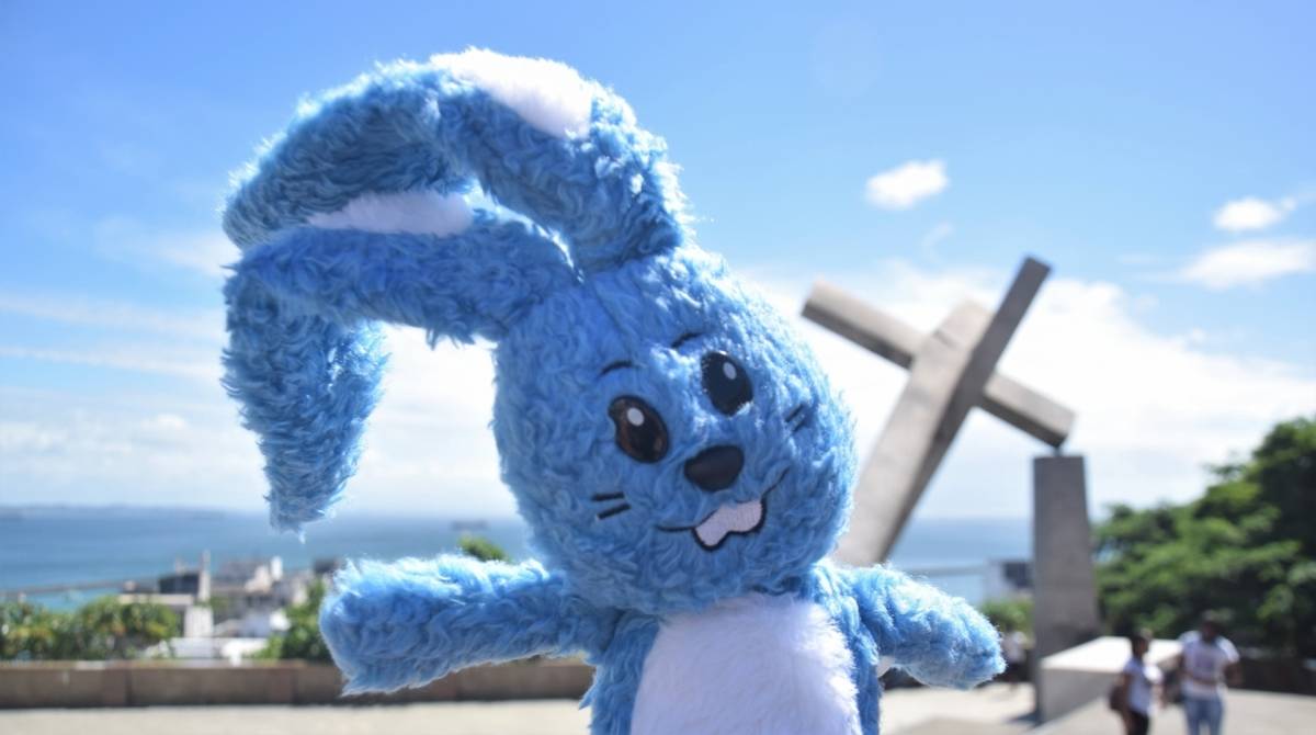 O coelho Sansão, personagem da \'Turma da Mônica\', faz um tour pelo Brasil em busca de Floquinho, cachorro do Cebolinha