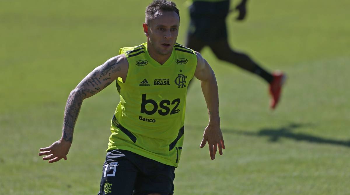 Rafinha realizou seu primeiro treino no Flamengo - Daniel Castelo Branco / Ag&ecirc;ncia O Dia