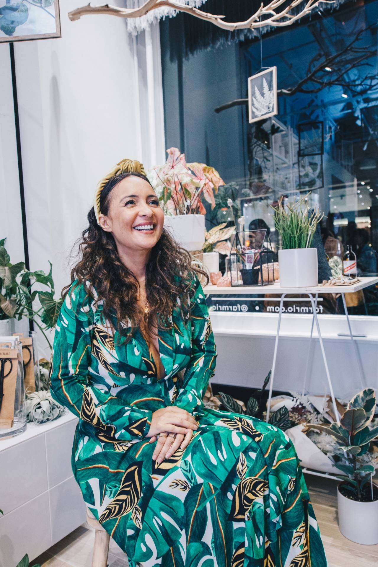 Kátia Barros, diretora criativa da carioca Farm, que inaugurou sua primeira loja no exterior em NY
