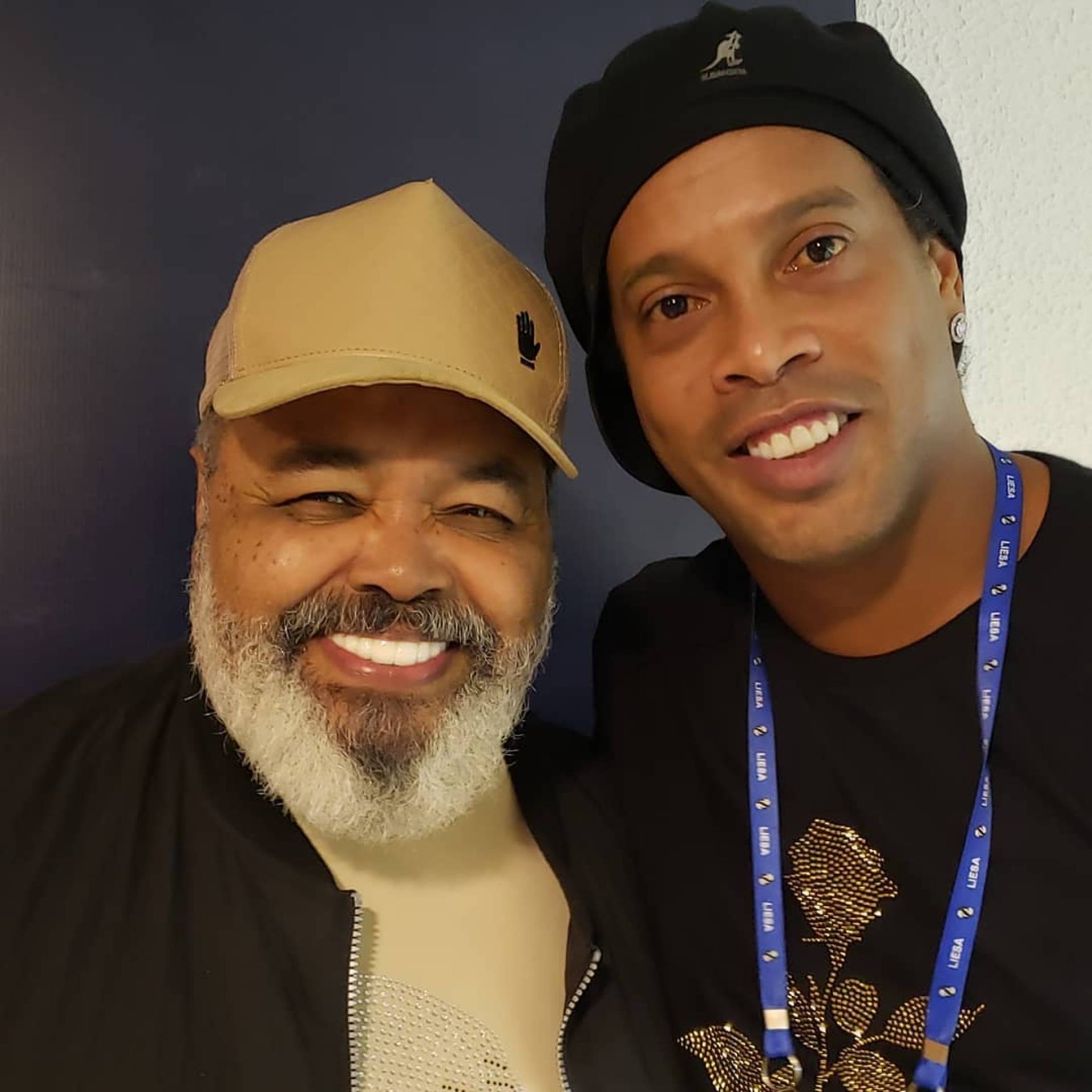 Jorge Aragão e Ronaldinho Gaúcho
