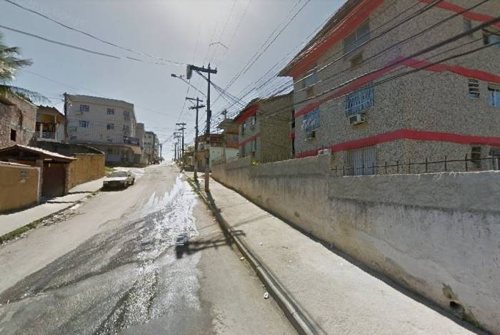 Rua do bairro Miriambi, em São Gonçalo