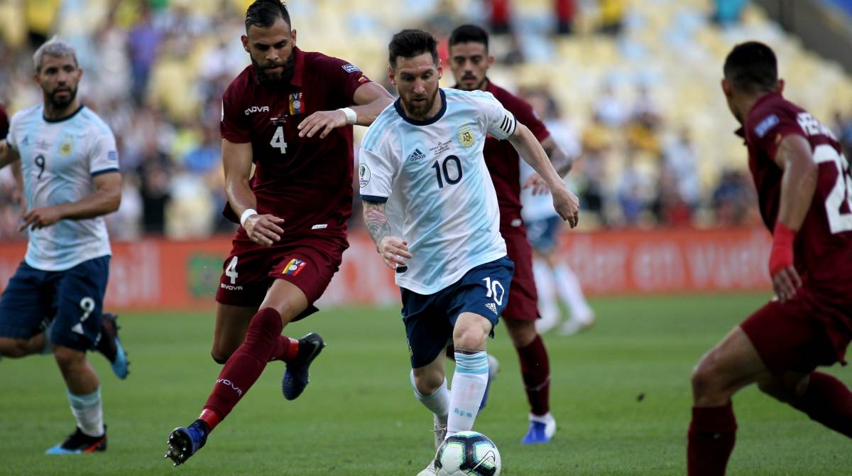 Rio de Janeiro 28/06/2019 - COPA AMERICA -Messi da Argentina durante partida contra a selecao do Venezuela no estádio do Maracana, nesta sexta feira 26. Foto: Luciano Belford/ Agência O Dia..