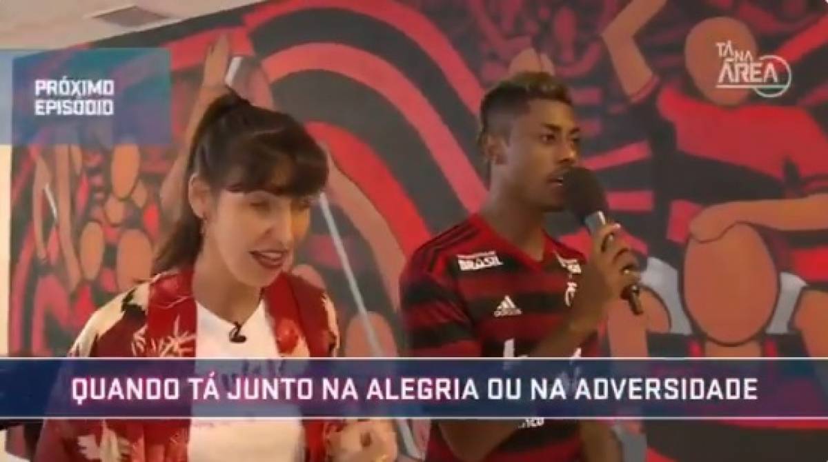 Desafinação de Bruno Henrique chamou a atenção - Reprodução