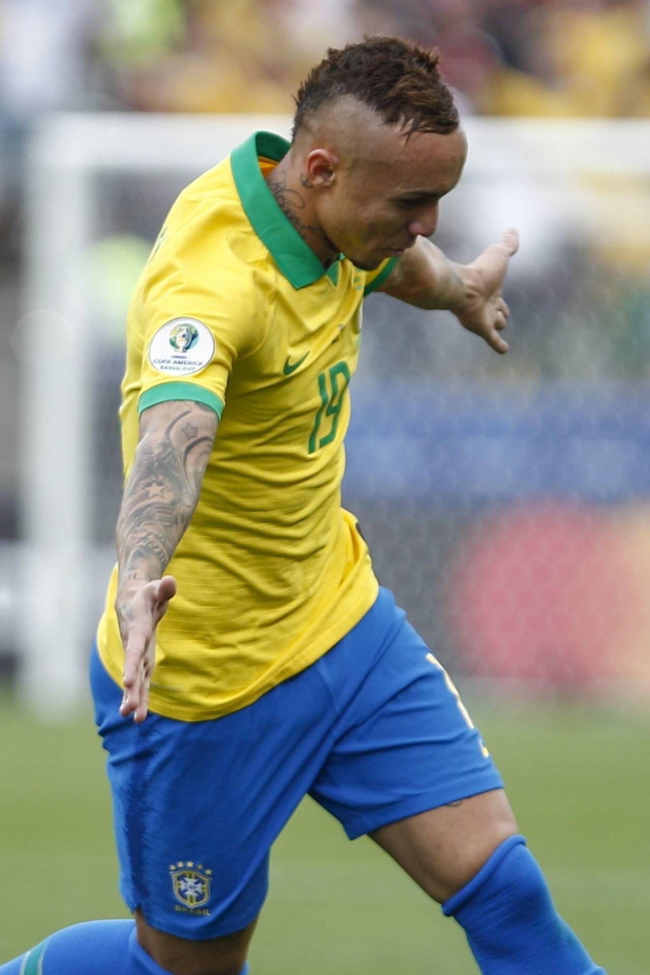 Éverton Cebolinha (Grêmio) - Brasil 3 x 1 Peru, em 7 de julho de 2019