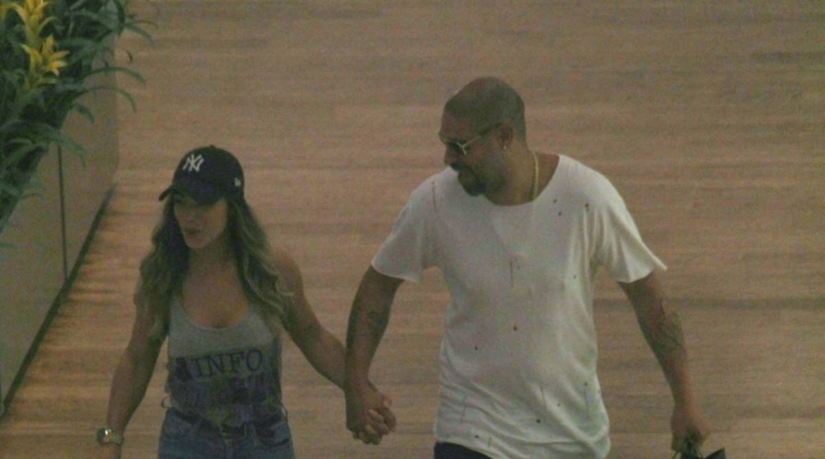 Adriano Imperador e a nova namorada Hanna Alvarez