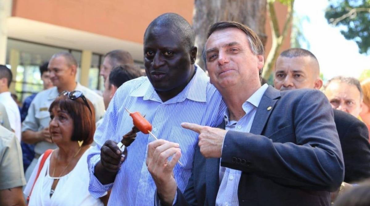 H&eacute;lio Lopes e Jair Bolsonaro