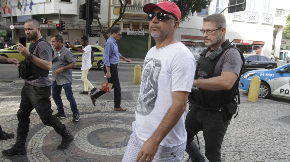 Rio,03/07/2019- Centro- Pol&iacute;cia, Secretaria de Esatdo de Pol&iacute;cia Civil, opera&ccedil;&atilde;o da pol&iacute;cia civil com Ministerio Publico, prende 6 suspeitos de movimentar dinheiro da maior mil&iacute;cia do Rio de Janeiro. Na foto, Sidnei Coutinho.Foto: Cl&eacute;ber Mendes/Ag&ecirc;ncia O Dia