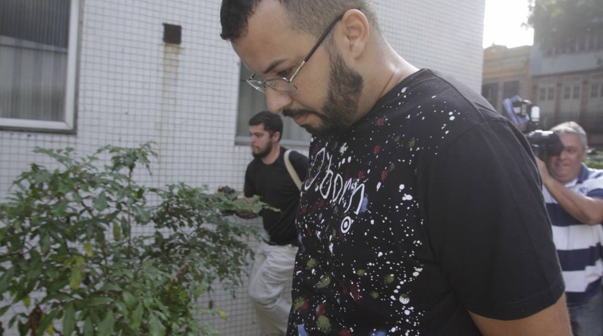 Rio,03/07/2019- Centro- Pol&iacute;cia, Secretaria de Esatdo de Pol&iacute;cia Civil, opera&ccedil;&atilde;o da pol&iacute;cia civil com Ministerio Publico, prende 6 suspeitos de movimentar dinheiro da maior mil&iacute;cia do Rio de Janeiro. Na foto, Jenilson Soares.Foto: Cl&eacute;ber Mendes/Ag&ecirc;ncia O Dia