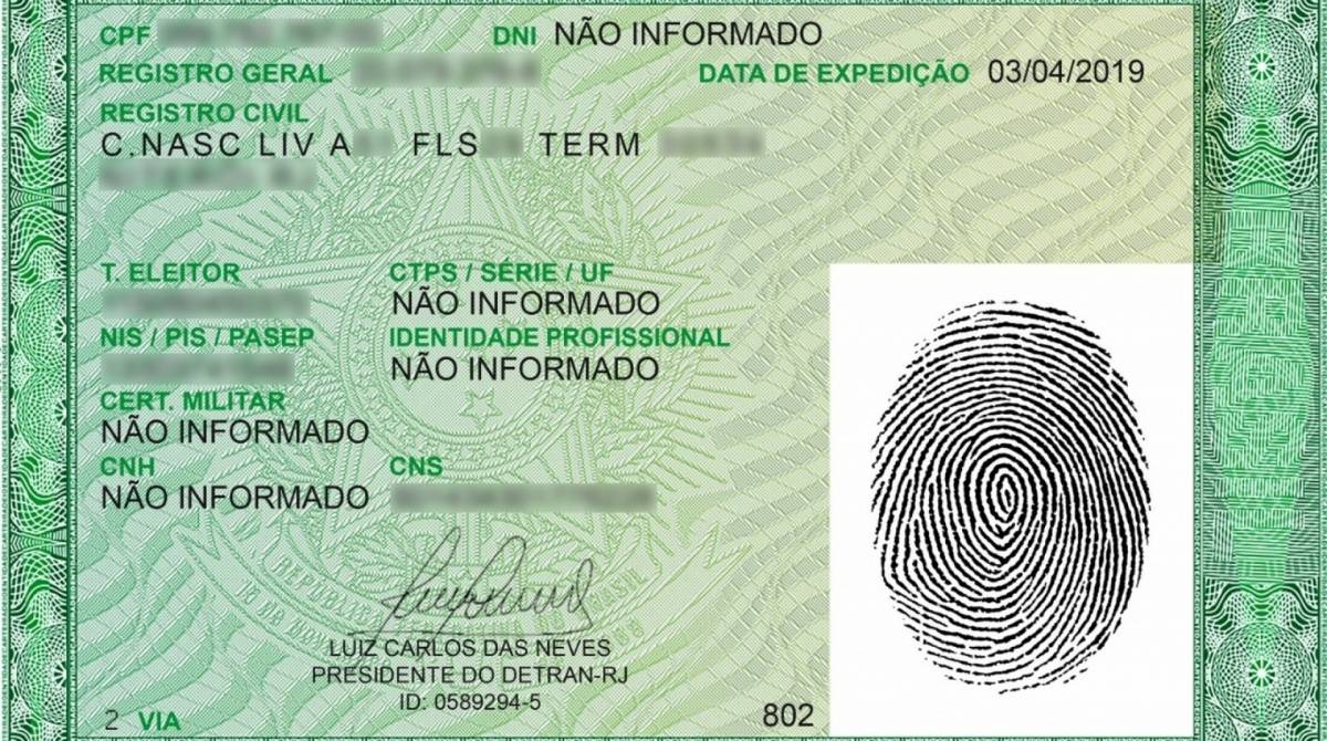 Nova identidade do Detran