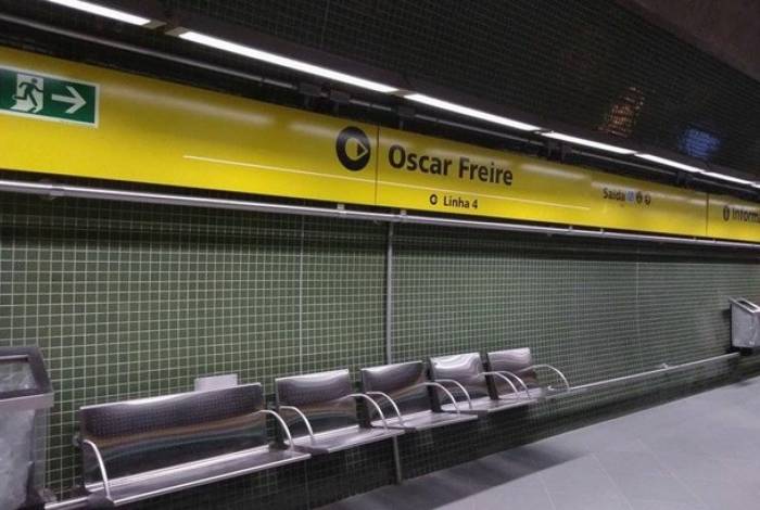 Estação Oscar Freire do metrô, em São Paulo
