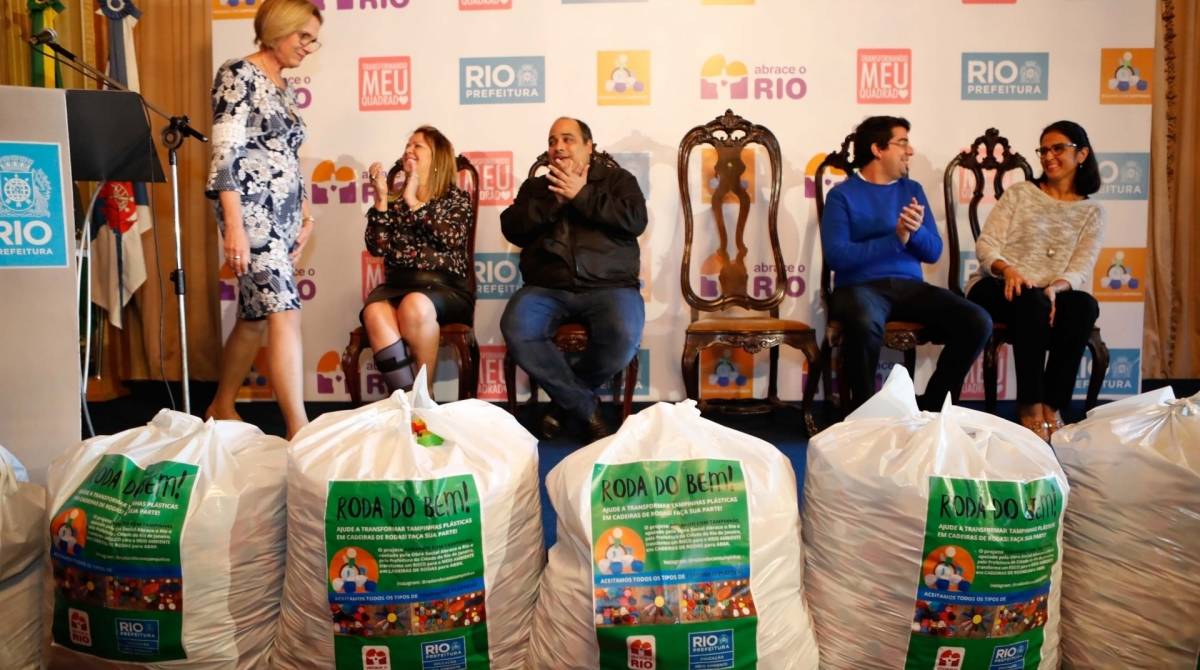 Rio, 10/07/2019, Prefeitura anuncia apoio ao projeto social Rodando com Tampinhas, Foto Gilvan de Souza / Agencia O Dia