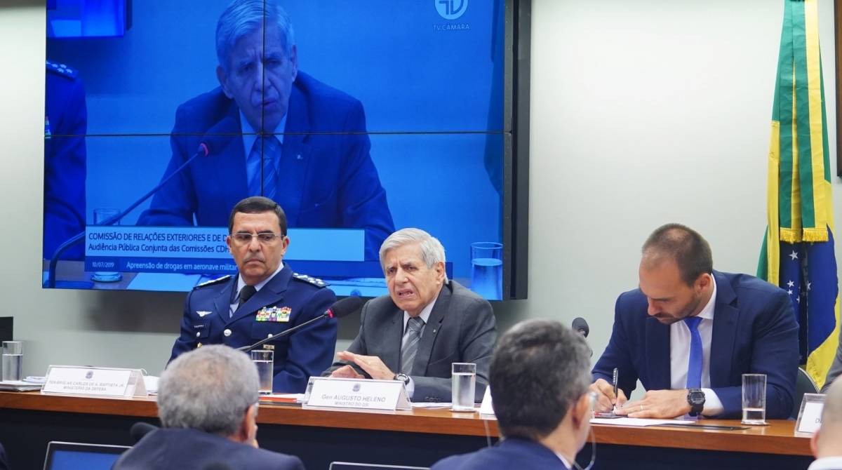 O general Augusto Heleno prestou esclarecimentos em audi&ecirc;ncia p&uacute;blica na Comiss&atilde;o de Rela&ccedil;&otilde;es Exteriores da C&acirc;mara dos Deputados