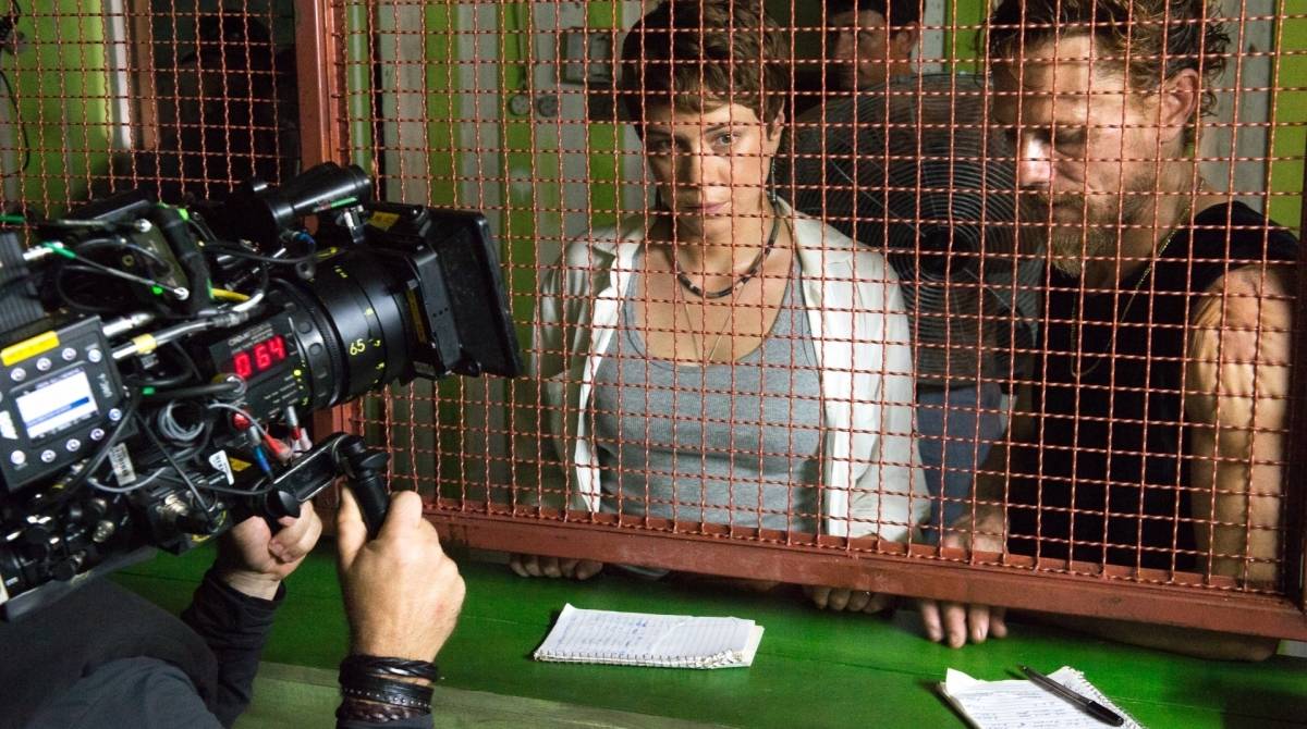 Bastidores de Aruanas: Luiza (Leandra Leal) e Ícaro (Daniel Ribeiro) 