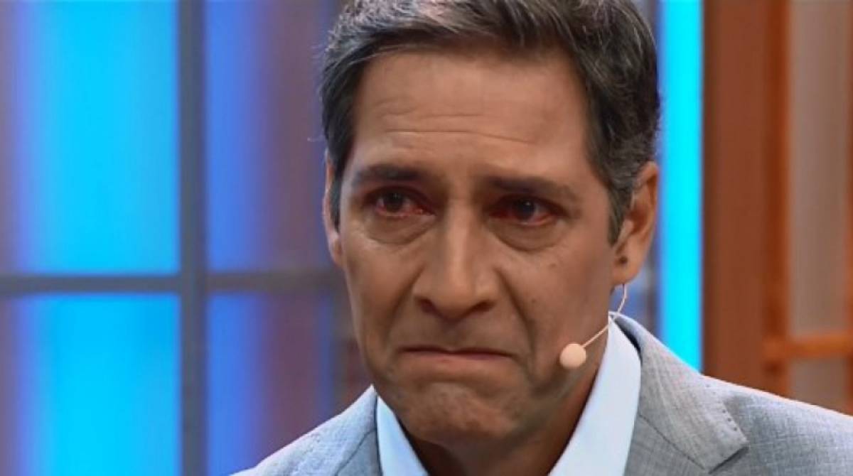 Luís Ernesto Lacombe foi às lágrimas ao vivo - Reprodução