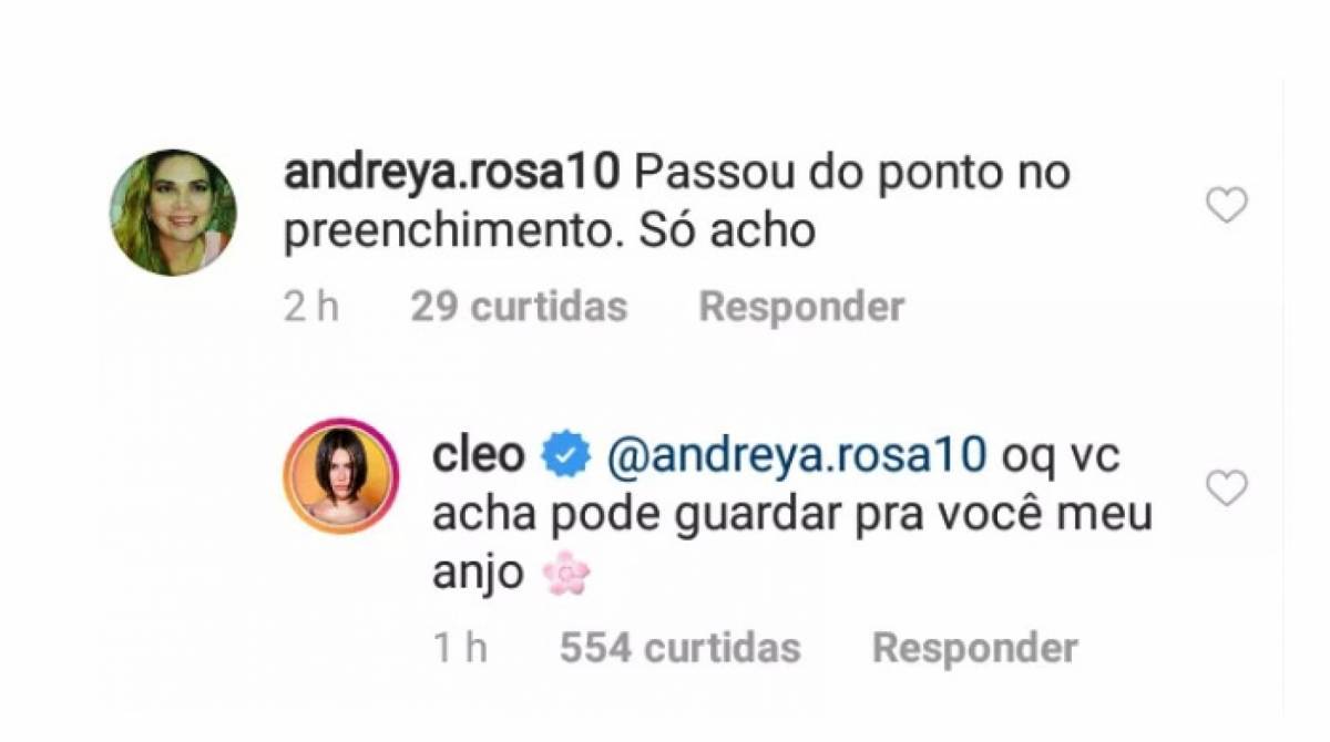Cleo Pires rebate coment&aacute;rios maldosos nas redes sociais