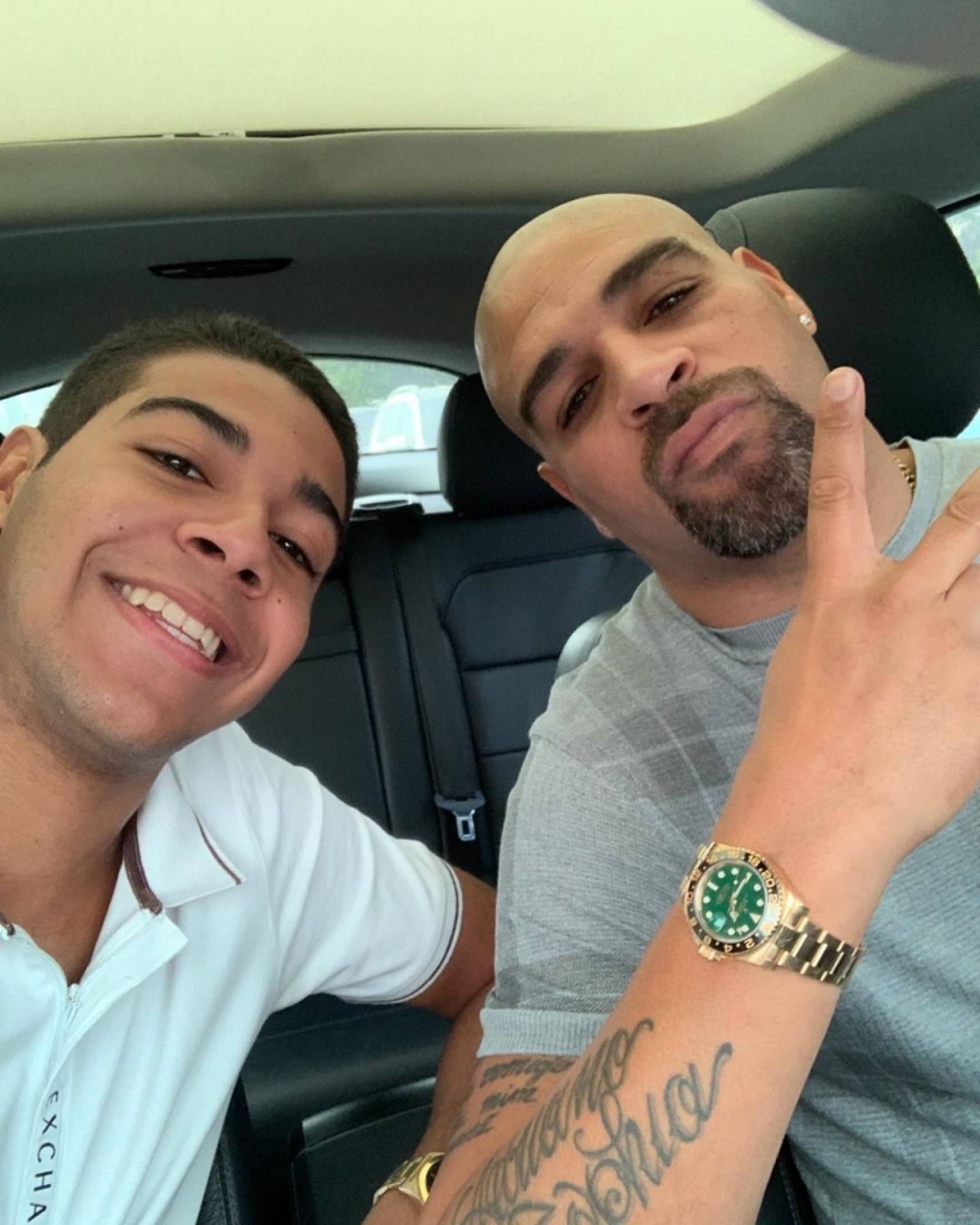 Thiago Ribeiro e Adriano Imperador - Reprodução da internet