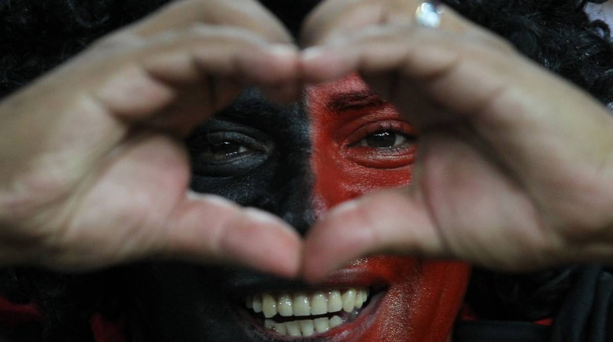Rio de Janeiro - 17/07/2019 - Torcedor do Flamengo durante partida contra o Atletico PR no estadio do Maracana valida palas quartas de finais da Copa do Brasil. Foto: Luciano Belford/Agencia O Dia - Luciano Belford/Agência O Dia