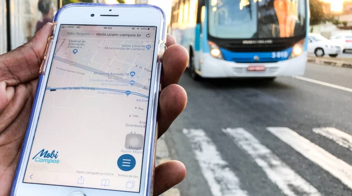 O Mobi Campos é um aplicativo que monitora todas as linhas de ônibus da cidade, e facilita a fiscalização e o planejamento dos deslocamentos do usuários - Rafael Peixoto/Divulgação prefeitura de Campos