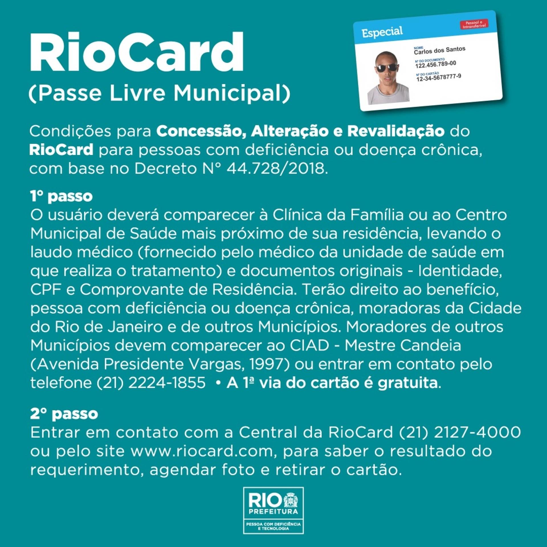 Passe livre para pessoas com deficiência que necessitam do cartão para realizar tratamento

 - Secretaria da Pessoa com Deficiência e Tecnologia (SMDT)