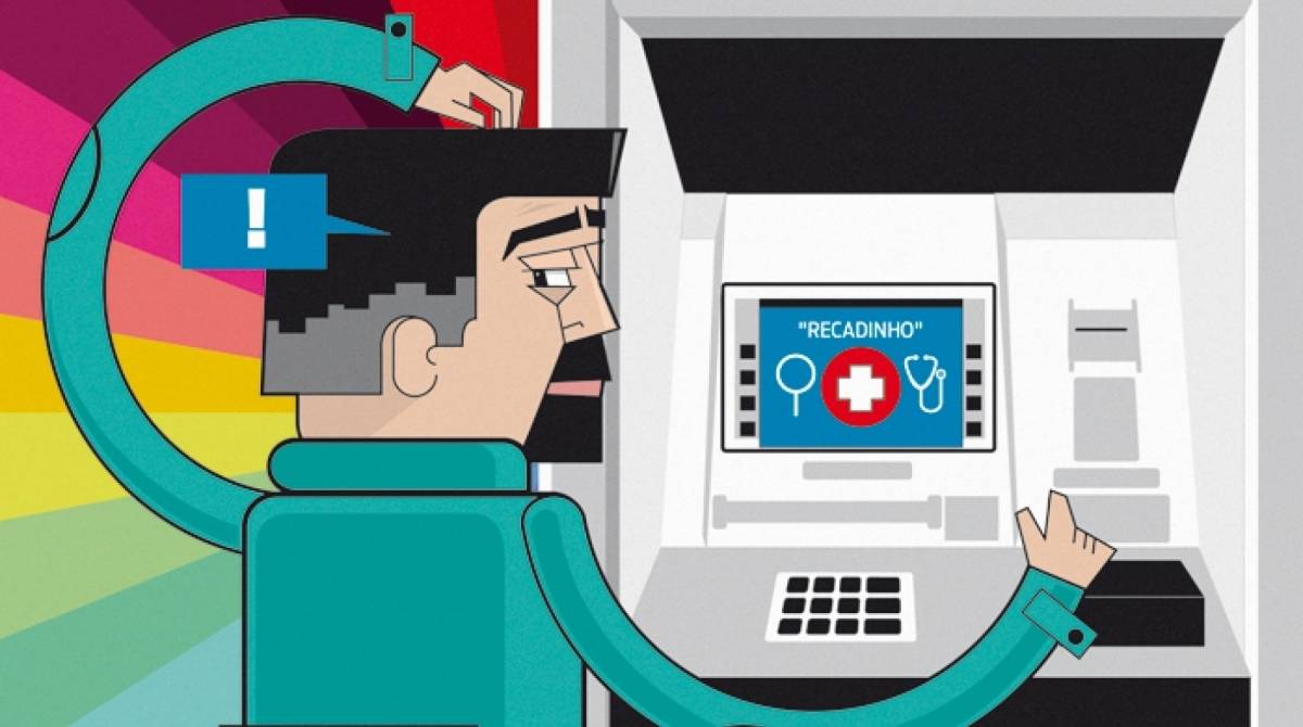 Aposentados serão convocados pelo pente-fino por meio de extrato bancário - Arte Kiko