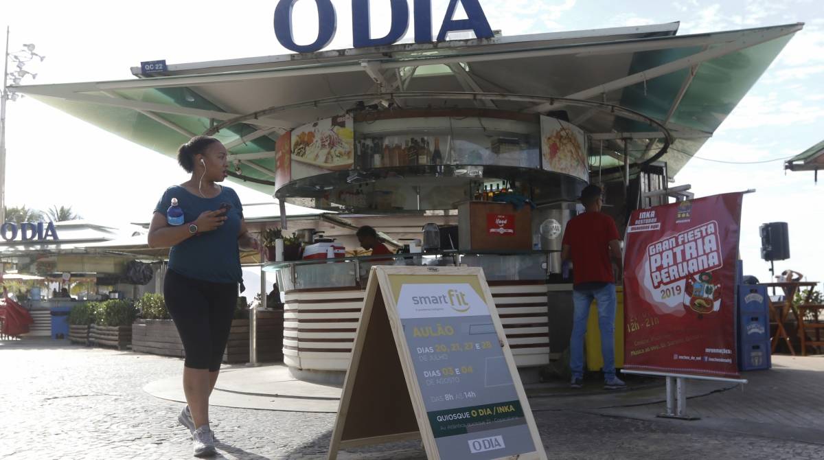 Rio de Janeiro - RJ  - 20/07/2019 - O Dia / Smart Fit - Evento O Dia / Smart Fit, na manha de hoje, na Praia de Copacabana, zona sul do Rio - foto: Reginaldo Pimenta / Agencia O Dia